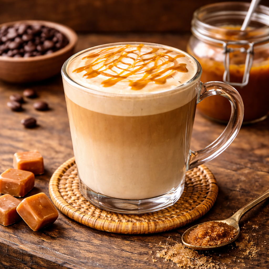 Hot Caramel Latte Tanamera Coffee